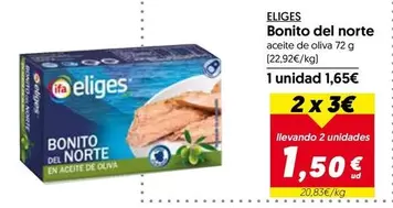 Oferta de Eliges - Bonito Del Norte por 1,65€ en Hiper Usera