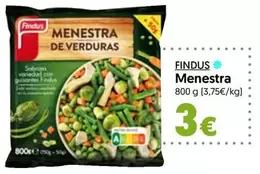 Oferta de Findus - Menestra por 3€ en Hiper Usera