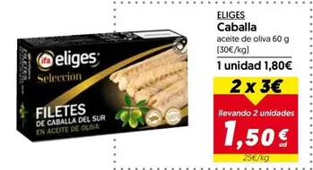 Oferta de Eliges - Caballa por 1,8€ en Hiper Usera