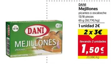 Oferta de Dani - Mejillones por 2€ en Hiper Usera