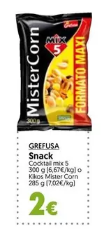 Oferta de Grefusa - Snack por 2€ en Hiper Usera