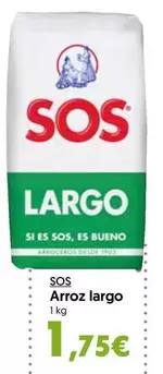 Oferta de Sos - Arroz Largo por 1,75€ en Hiper Usera