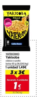 Oferta de Yatekomo - Yakisoba por 1,49€ en Hiper Usera