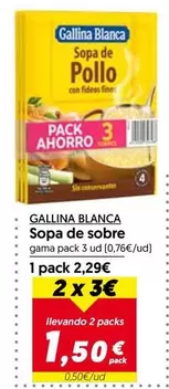 Oferta de Gallina Blanca - Sopa De Sobre por 2,29€ en Hiper Usera