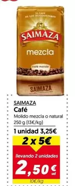 Oferta de Saimaza - Café por 3,25€ en Hiper Usera