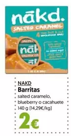 Oferta de Nakd - Barritas por 2€ en Hiper Usera