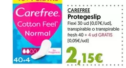 Oferta de Carefree - Protegeslip por 2,15€ en Hiper Usera