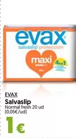 Oferta de Evax - Salvaslip por 1€ en Hiper Usera