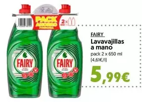 Oferta de Fairy - Lavavajillas A Mano por 5,99€ en Hiper Usera