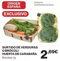 Oferta de Origen - Surtido De Verduras O Brocoli Huerta De Carabaña por 2,69€ en El Corte Inglés