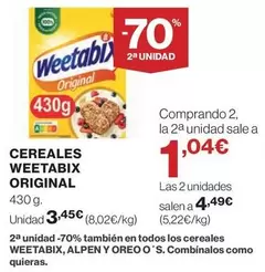 Oferta de Weetabix - Cereales Original por 3,45€ en El Corte Inglés