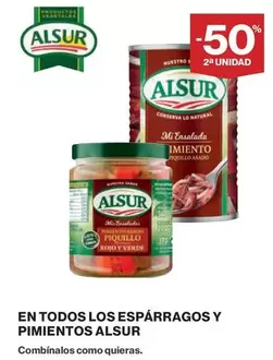 Oferta de Alsur - En Todos Los Esparragos Y Pimientos en El Corte Inglés