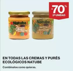 Oferta de Natube - En Todas Las Cremas Y Pures Ecológicos en El Corte Inglés