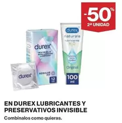 Oferta de Durex - En  Lubricantes Y Preservativos Invisible en El Corte Inglés