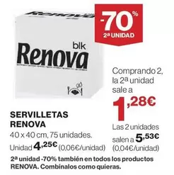 Oferta de Renova - Servilletas por 4,25€ en El Corte Inglés