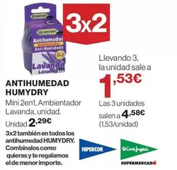 Oferta de Hipercor - Antihumedad Humydry por 2,29€ en El Corte Inglés