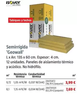 Oferta de Isover - Semirrígida 'Geowall' por 3,99€ en BAUHAUS