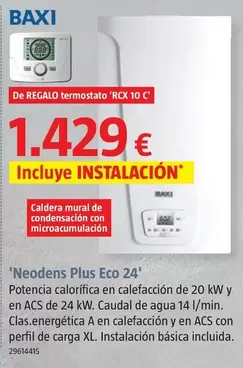 Oferta de Baxi - 'Neodens Plus Eco 24'  por 1429€ en BAUHAUS