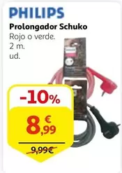 Oferta de Philips - Prolongador Schuko por 8,99€ en Alcampo