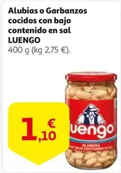 Oferta de Luengo - Alubias O Garbanzos Cocidos Con Bajo Contenido En Sal por 1,1€ en Alcampo