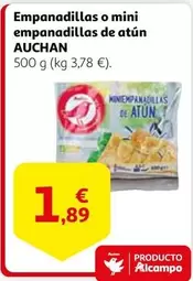 Oferta de Auchan - Empanadillas O Mini Empanadillas De Atun por 1,89€ en Alcampo