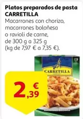 Oferta de Carretilla - Platos Preparados De Pasta por 2,39€ en Alcampo