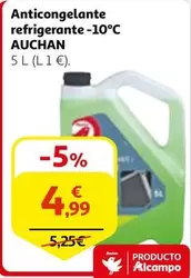 Oferta de Auchan - Anticongelante Refrigerante - 10°c por 4,99€ en Alcampo