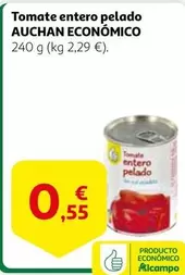 Oferta de Auchan - Tomate Entero Pelado por 0,55€ en Alcampo