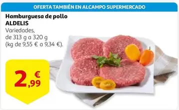 Oferta de Alcampo - Hamburguesa De Pollo por 2,99€ en Alcampo