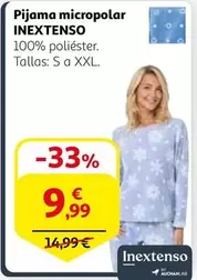 Oferta de Inextenso - Pijama Micropolar por 9,99€ en Alcampo