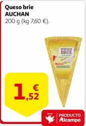 Oferta de Auchan - Queso Brie por 1,52€ en Alcampo