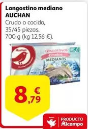 Oferta de Auchan - Langostino Mediano Mediano por 8,79€ en Alcampo