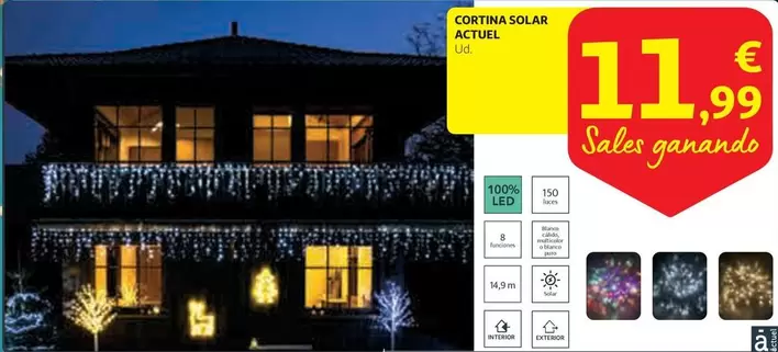 Oferta de Solar - Cortina por 11,99€ en Alcampo