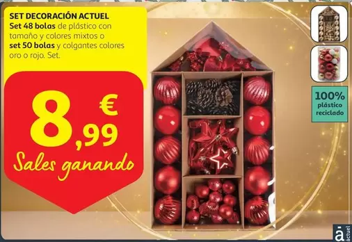 Oferta de Actuel - Set Decoración por 8,99€ en Alcampo