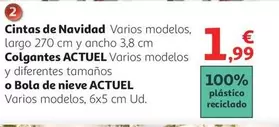 Oferta de Actuel - Cintas De Navidad por 1,99€ en Alcampo