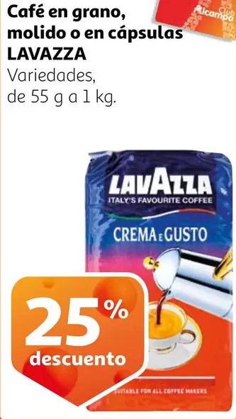 Oferta de Lavazza - Café En Grano, Molido O En Cápsulas en Alcampo