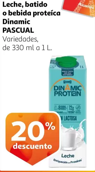 Oferta de Pascual - Dinamic  - Leche en Alcampo