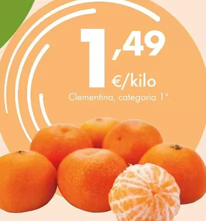 Oferta de Clementina por 1,49€ en Supermercados Lupa