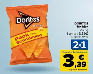 Oferta de Doritos  - Tex-Mex por 3,45€ en Carrefour