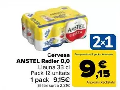 Oferta de Amstel - Cerveza Radler 0.0 por 9,15€ en Carrefour