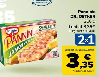 Oferta de Dr Oetker - Panninis por 3,35€ en Carrefour