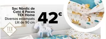 Oferta de Tex Home - Saco Nordico De Algodón 4 Piezas por 42€ en Carrefour