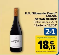 Oferta de Abadía De San Quirce - D.O. "Ribera Del Duero" por 18,75€ en Carrefour