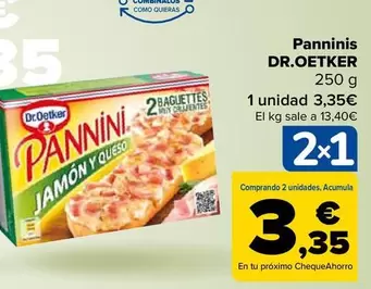 Oferta de Dr Oetker - Panninis por 3,35€ en Carrefour