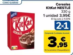 Oferta de Nestlé - Cereales  Kitkat  por 3,95€ en Carrefour