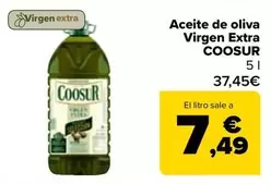 Oferta de Coosur - Aceite De Oliva Virgen Extra por 37,45€ en Carrefour