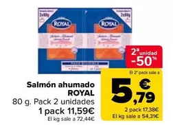 Oferta de Royal - Salmón Ahumado por 11,59€ en Carrefour