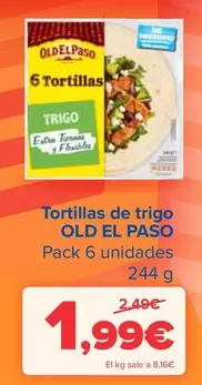 Oferta de Old El Paso - Tortillas De Trigo por 1,99€ en Carrefour