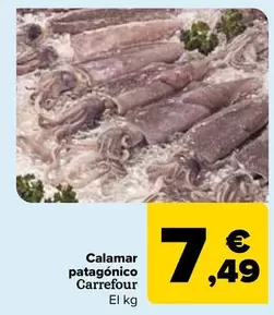 Oferta de Carrefour - Calamar Patagonico por 7,49€ en Carrefour