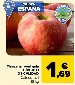 Oferta de Circulo De Calidad - Manzana Royal Gala por 1,69€ en Carrefour